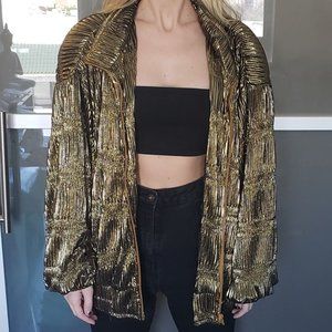 Vintage Gold Iridescent  Jacket